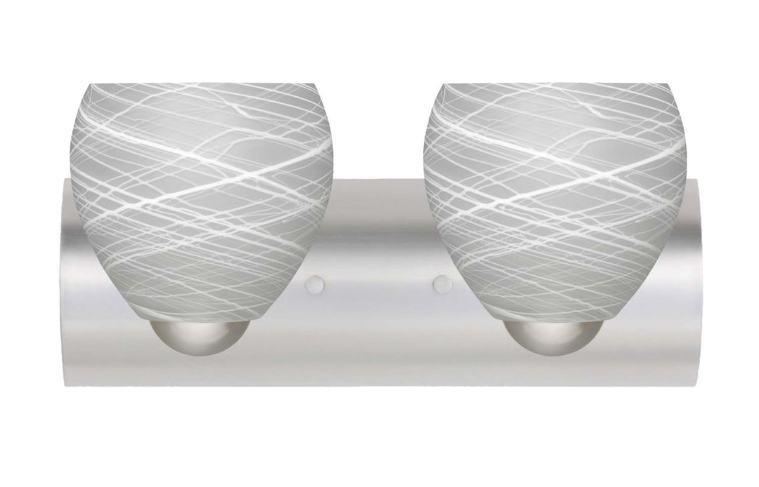 Besa Bolla 2WZ-412260-SN Bath Vanity Light 23 in. wide - Satin Nickel