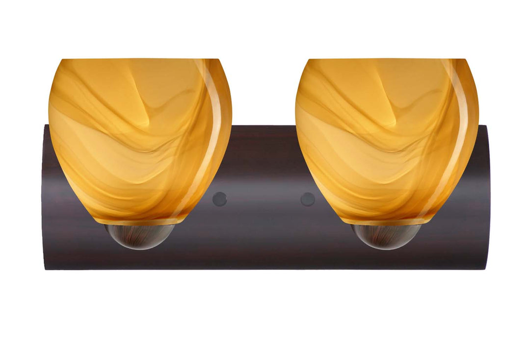 Besa Bolla 2WZ-4122HN-BR Bath Vanity Light 23 in. wide - Bronze