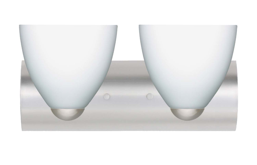 Besa Sasha 2WZ-757207-SN Bath Vanity Light 15 in. wide - Satin Nickel