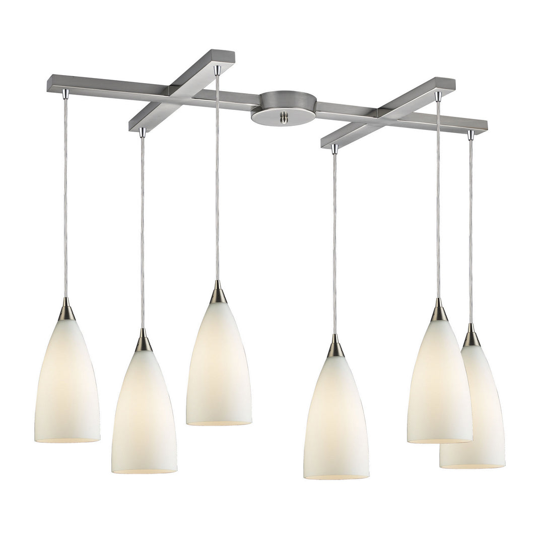 Elk Vesta 2580/6 Pendant Light - Satin Nickel