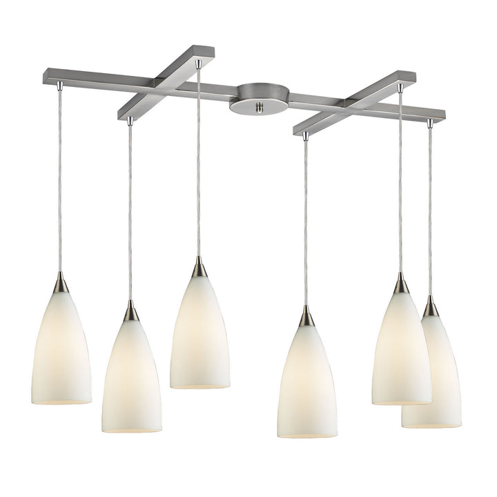Elk Vesta 2580/6 Pendant Light - Satin Nickel