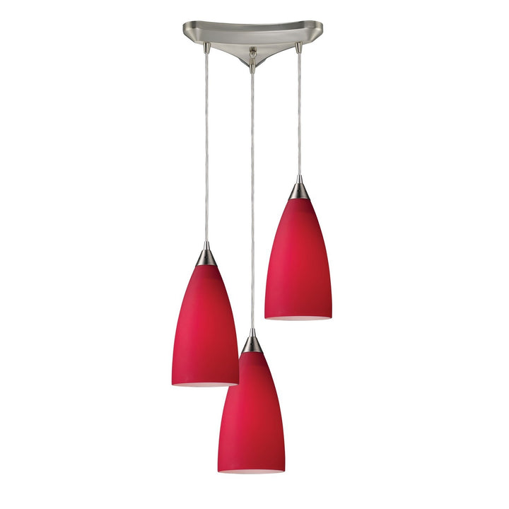 Elk Vesta 2583/3 Pendant Light - Satin Nickel
