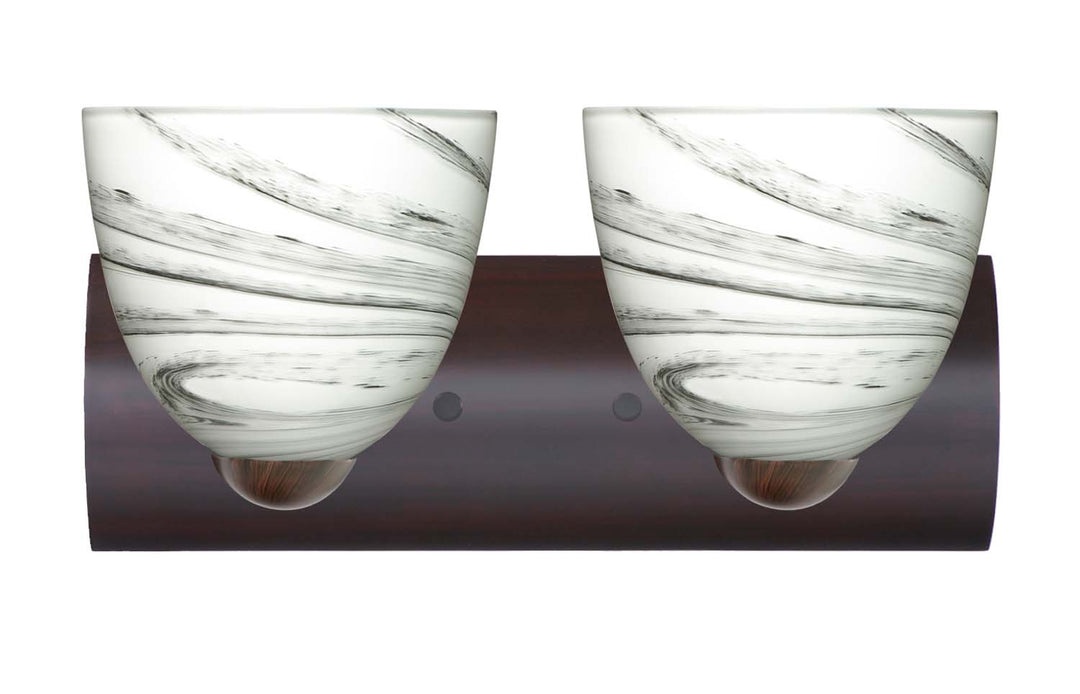 Besa Sasha 2WZ-7572MG-BR Bath Vanity Light 15 in. wide - Bronze