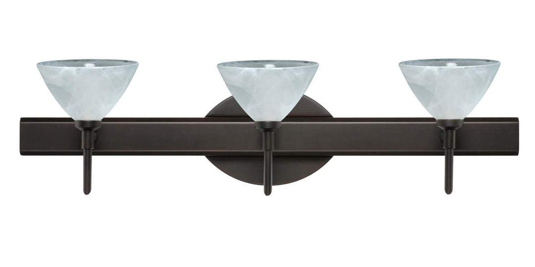 Besa Domi 3SW-174352-BR Bath Vanity Light 23 in. wide - Bronze