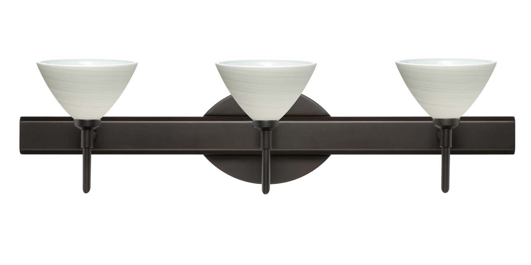 Besa Domi 3SW-1743KR-BR Bath Vanity Light 23 in. wide - Bronze