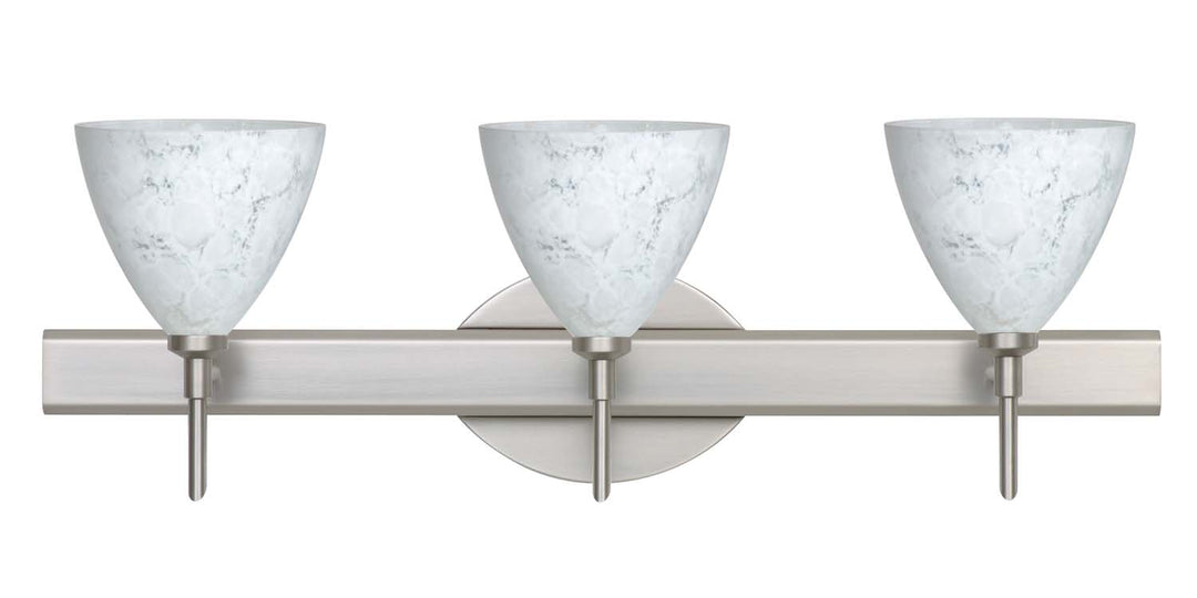 Besa Mia 3SW-177919-SN Bath Vanity Light 23 in. wide - Satin Nickel