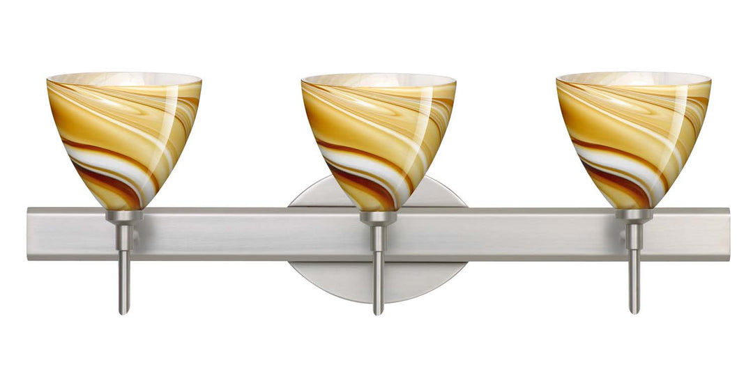 Besa Mia 3SW-1779HN-SN Bath Vanity Light 23 in. wide - Satin Nickel