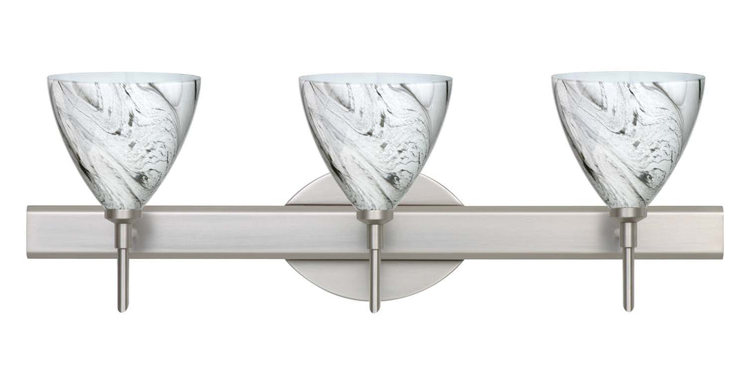 Besa Mia 3SW-1779MG-SN Bath Vanity Light 23 in. wide - Satin Nickel