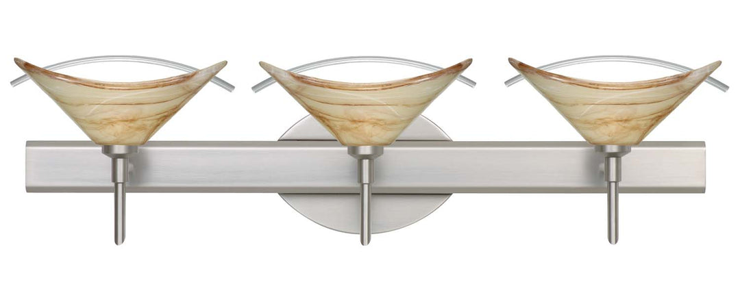 Besa Hoppi 3SW-181305-SN Bath Vanity Light 23 in. wide - Satin Nickel