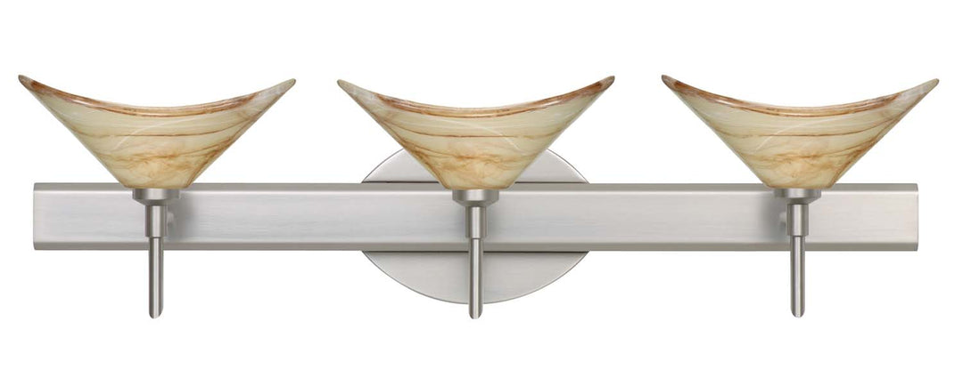Besa Hoppi 3SW-191383-SN Bath Vanity Light 23 in. wide - Satin Nickel