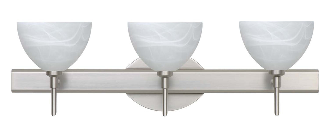 Besa Brella 3SW-467952-SN Bath Vanity Light 23 in. wide - Satin Nickel