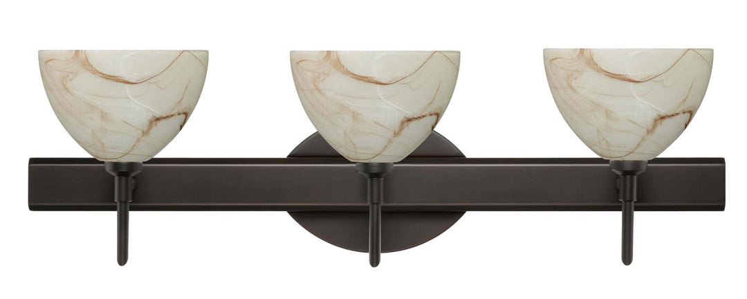 Besa Brella 3SW-467983-BR Bath Vanity Light 23 in. wide - Bronze