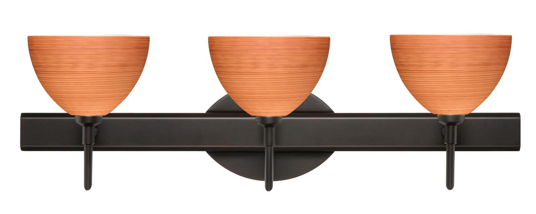 Besa Brella 3SW-4679CH-BR Bath Vanity Light 23 in. wide - Bronze