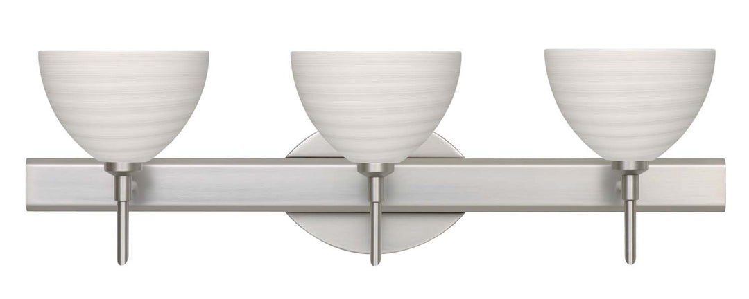 Besa Brella 3SW-4679KR-SN Bath Vanity Light 23 in. wide - Satin Nickel