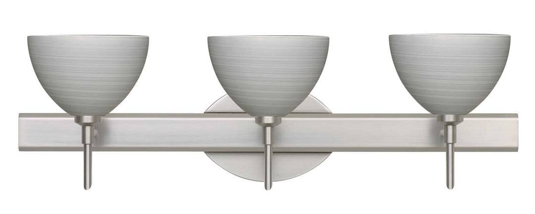 Besa Brella 3SW-4679TN-SN Bath Vanity Light 23 in. wide - Satin Nickel