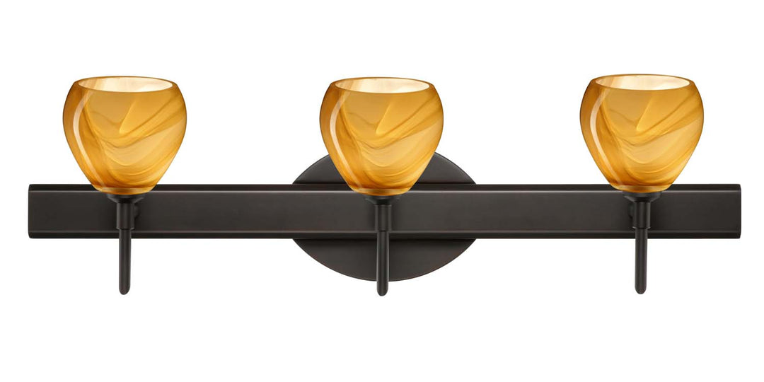 Besa Tay Tay 3SW-5605HN-BR Bath Vanity Light 23 in. wide - Bronze