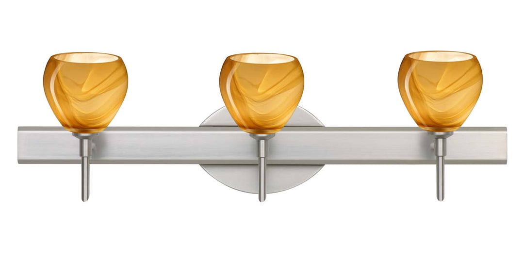 Besa Tay Tay 3SW-5605HN-SN Bath Vanity Light 23 in. wide - Satin Nickel