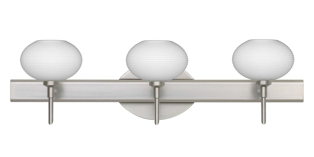 Besa Lasso 3SW-561207-SN Bath Vanity Light 23 in. wide - Satin Nickel
