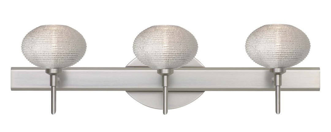 Besa Lasso 3SW-5612GL-SN Bath Vanity Light 23 in. wide - Satin Nickel