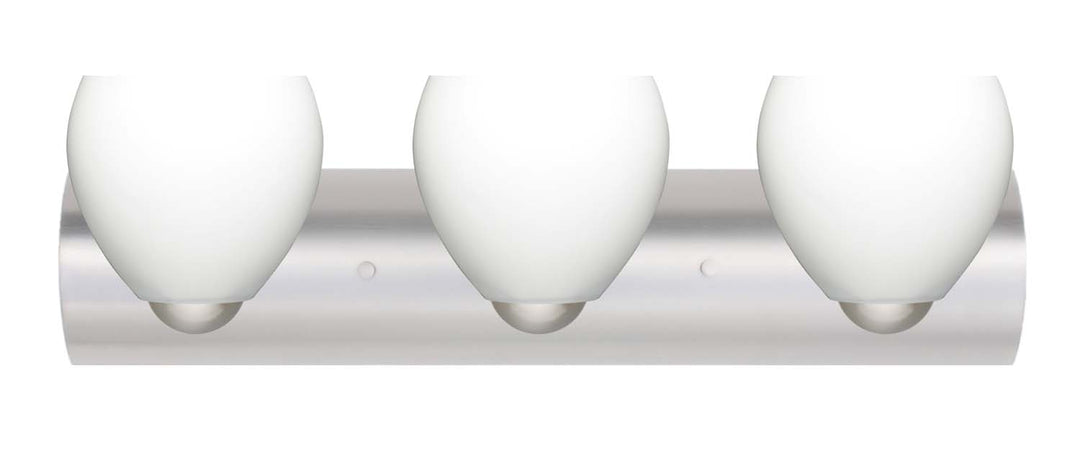 Besa Bolla 3WZ-412207-SN Bath Vanity Light 23 in. wide - Satin Nickel