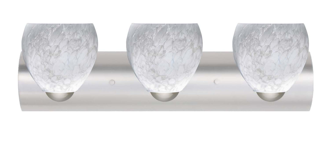Besa Bolla 3WZ-412219-SN Bath Vanity Light 23 in. wide - Satin Nickel