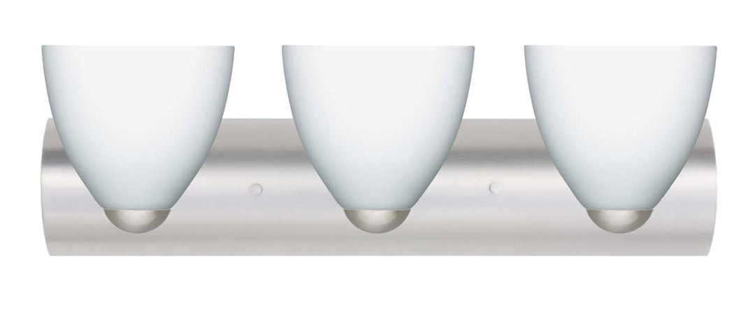 Besa Sasha 3WZ-757207-SN Bath Vanity Light 23 in. wide - Satin Nickel