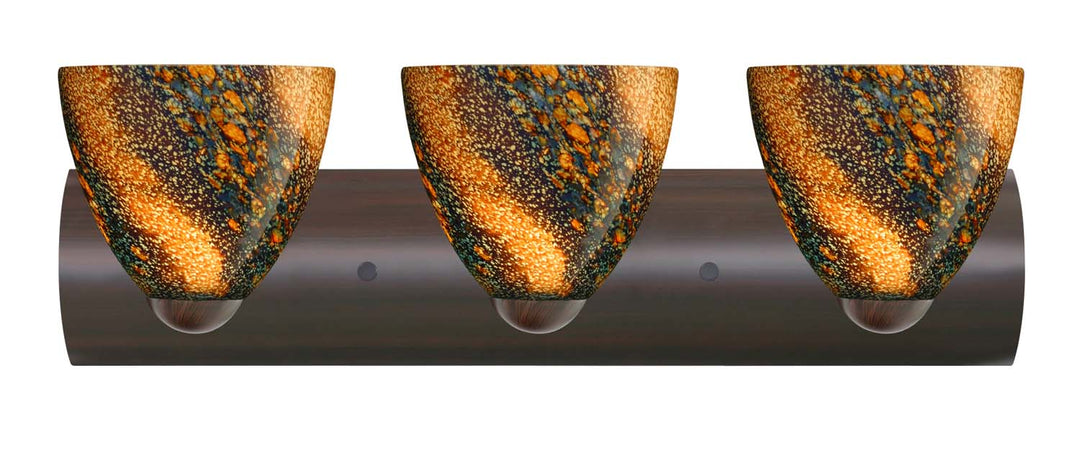 Besa Sasha 3WZ-7572CE-BR Bath Vanity Light 23 in. wide - Bronze