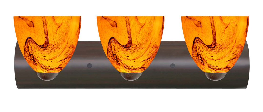 Besa Sasha 3WZ-7572HB-BR Bath Vanity Light 23 in. wide - Bronze