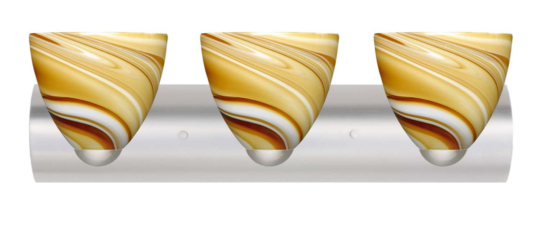 Besa Sasha 3WZ-7572HN-SN Bath Vanity Light 23 in. wide - Satin Nickel
