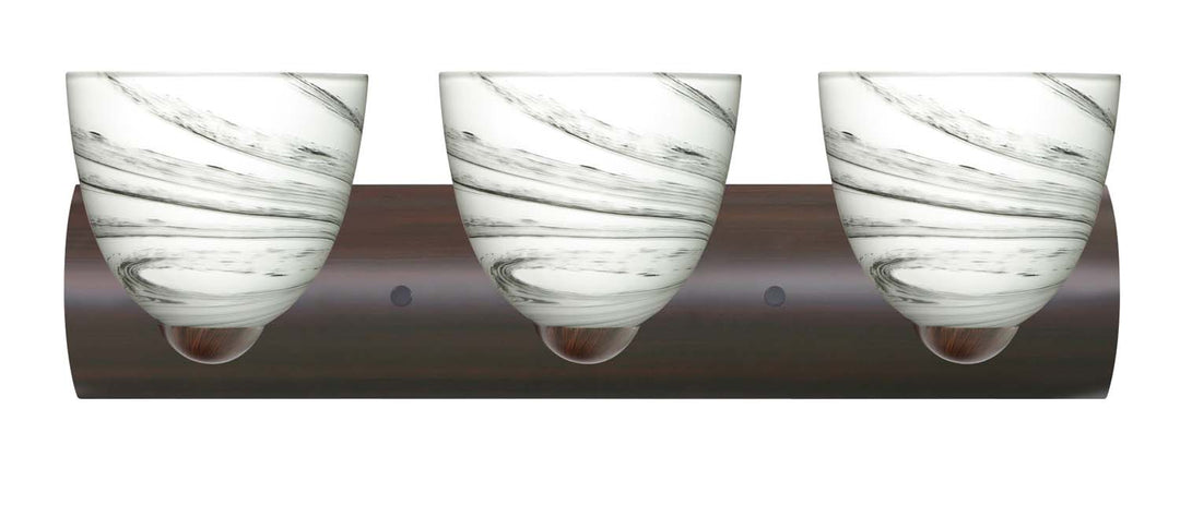 Besa Sasha 3WZ-7572MG-BR Bath Vanity Light 23 in. wide - Bronze