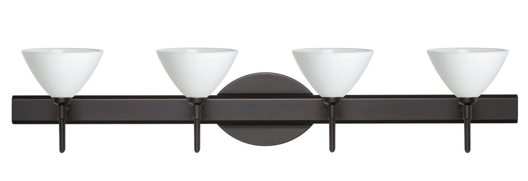 Besa Domi 4SW-174307-BR Bath Vanity Light 31 in. wide - Bronze