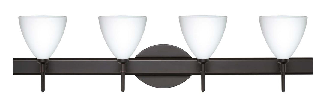 Besa Mia 4SW-177907-BR Bath Vanity Light 31 in. wide - Bronze