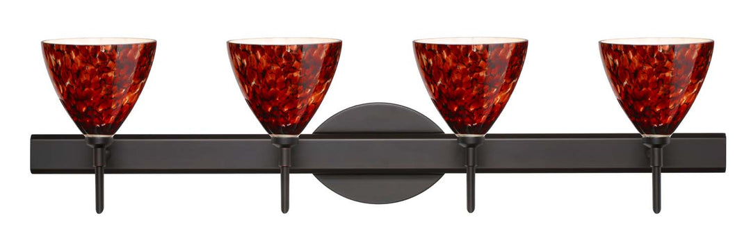 Besa Mia 4SW-177941-BR Bath Vanity Light 31 in. wide - Bronze