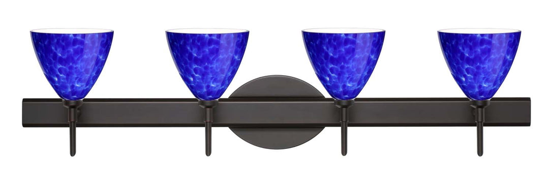 Besa Mia 4SW-177986-BR Bath Vanity Light 31 in. wide - Bronze