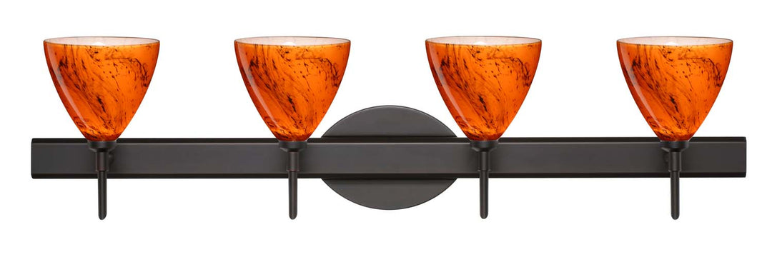 Besa Mia 4SW-1779HB-BR Bath Vanity Light 31 in. wide - Bronze