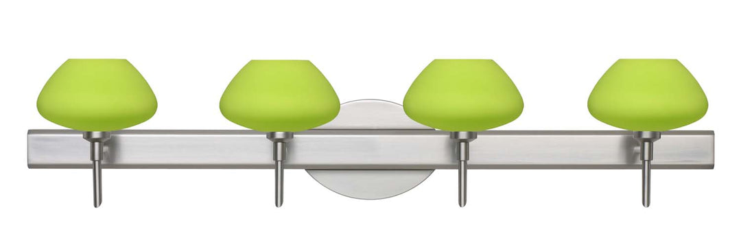 Besa Peri 4SW-541035-SN Bath Vanity Light 31 in. wide - Satin Nickel