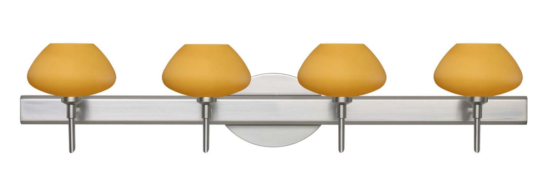 Besa Peri 4SW-541080-SN Bath Vanity Light 31 in. wide - Satin Nickel