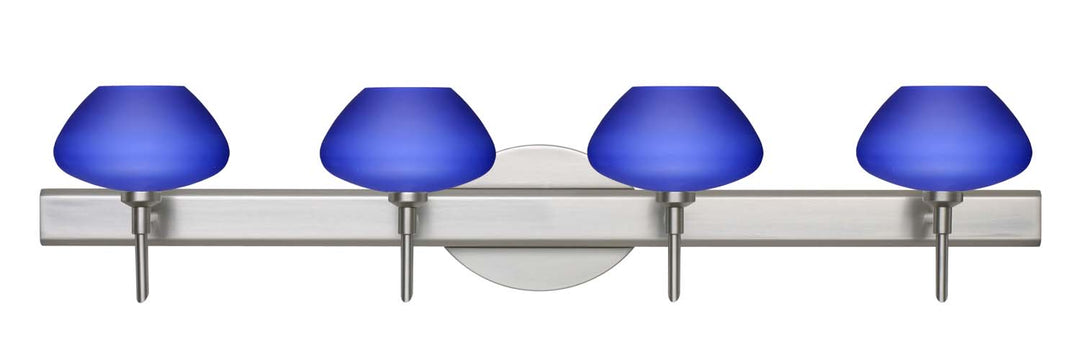 Besa Peri 4SW-541087-SN Bath Vanity Light 31 in. wide - Satin Nickel