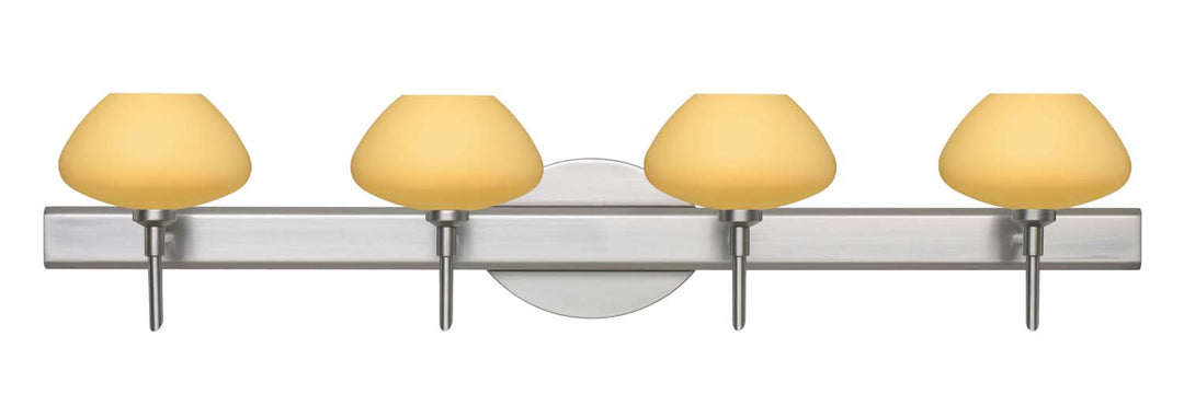 Besa Peri 4SW-5410VM-SN Bath Vanity Light 31 in. wide - Satin Nickel