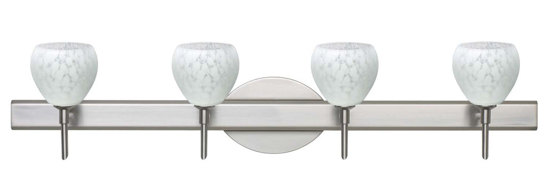 Besa Tay Tay 4SW-560519-SN Bath Vanity Light 31 in. wide - Satin Nickel
