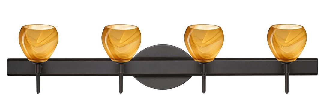 Besa Tay Tay 4SW-5605HN-BR Bath Vanity Light 31 in. wide - Bronze