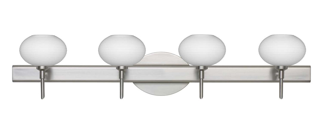Besa Lasso 4SW-561207-SN Bath Vanity Light 31 in. wide - Satin Nickel