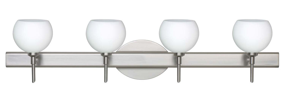 Besa Palla 4SW-565807-SN Bath Vanity Light 31 in. wide - Satin Nickel