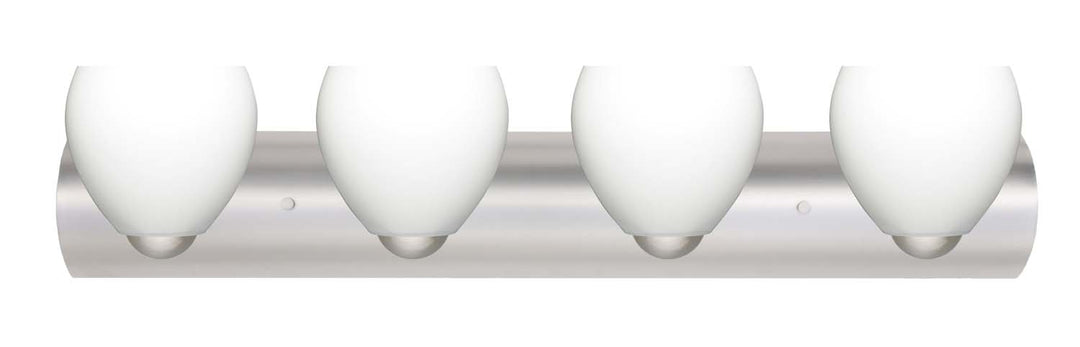 Besa Bolla 4WZ-412207-SN Bath Vanity Light 31 in. wide - Satin Nickel