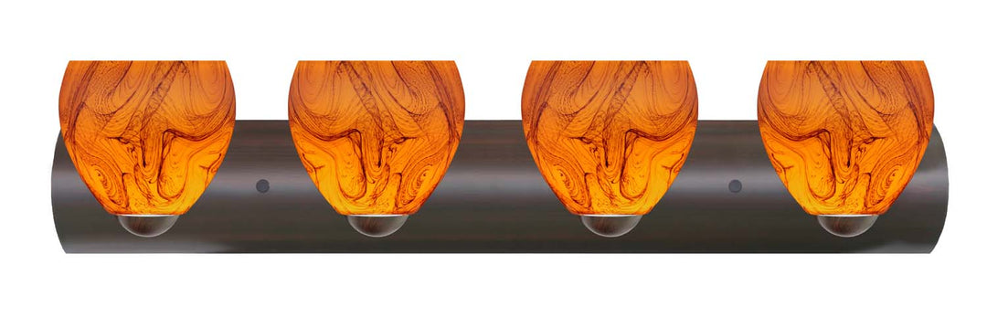 Besa Bolla 4WZ-4122HB-BR Bath Vanity Light 31 in. wide - Bronze