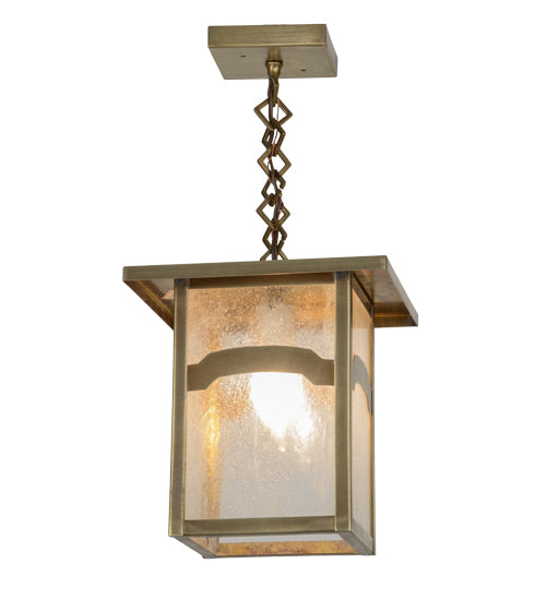 Meyda Tiffany Lighting 38990 Hyde Park One Light Pendant Outdoor Bronze / Dark