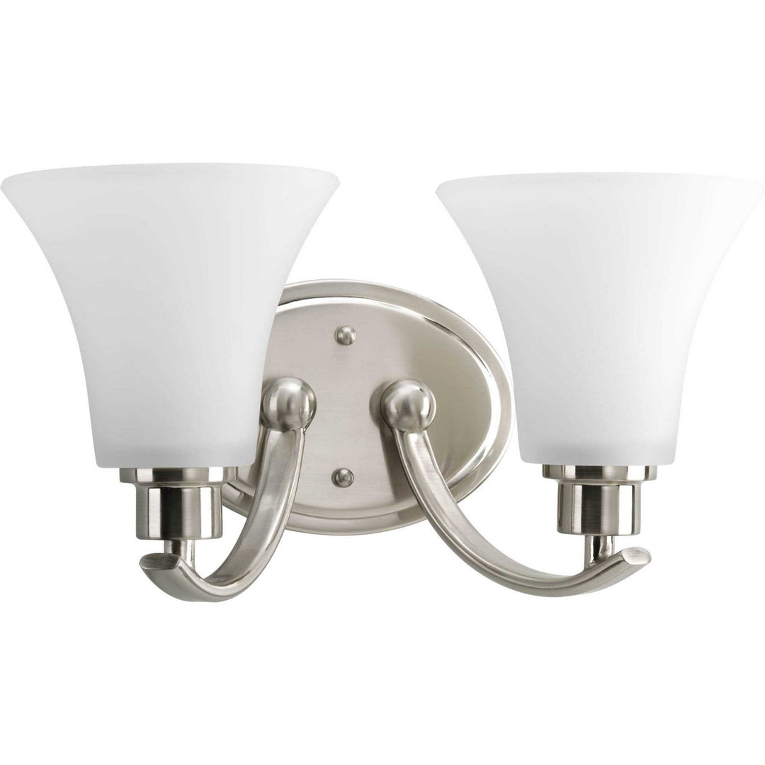 Progress Joy P2001-09 Bath Vanity Light 14 in. wide - Brushed Nickel