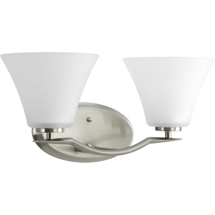 Progress Bravo P2005-09 Bath Vanity Light 17 in. wide - Brushed Nickel