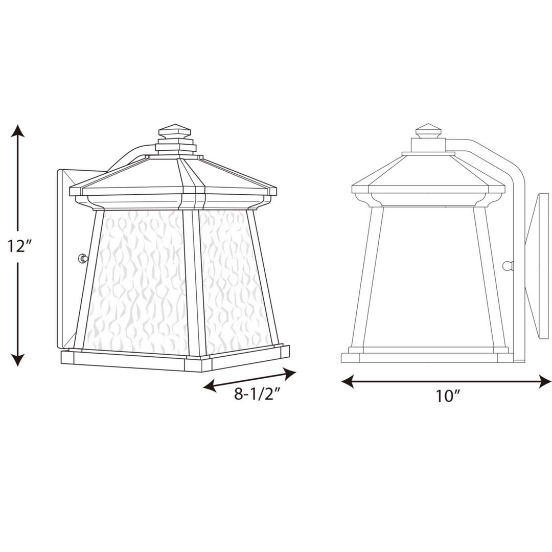 Progress Lighting P5907-31 Mac One Light Wall Lantern Outdoor Black