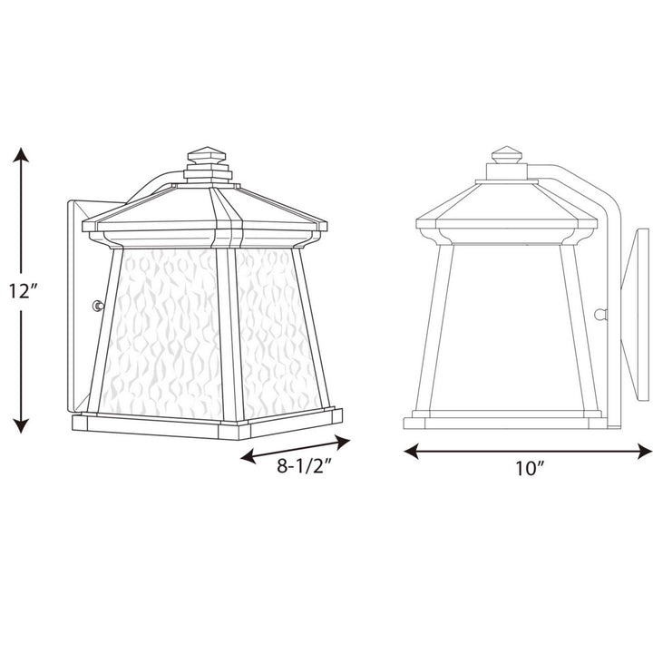 Progress Lighting P5907-31 Mac One Light Wall Lantern Outdoor Black